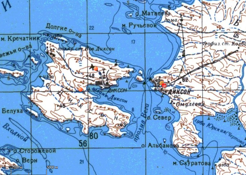 Где находится северный полуостров. Карское море Диксон. Остров Диксон на карте Красноярского края. Карта остров Диксон посёлок.