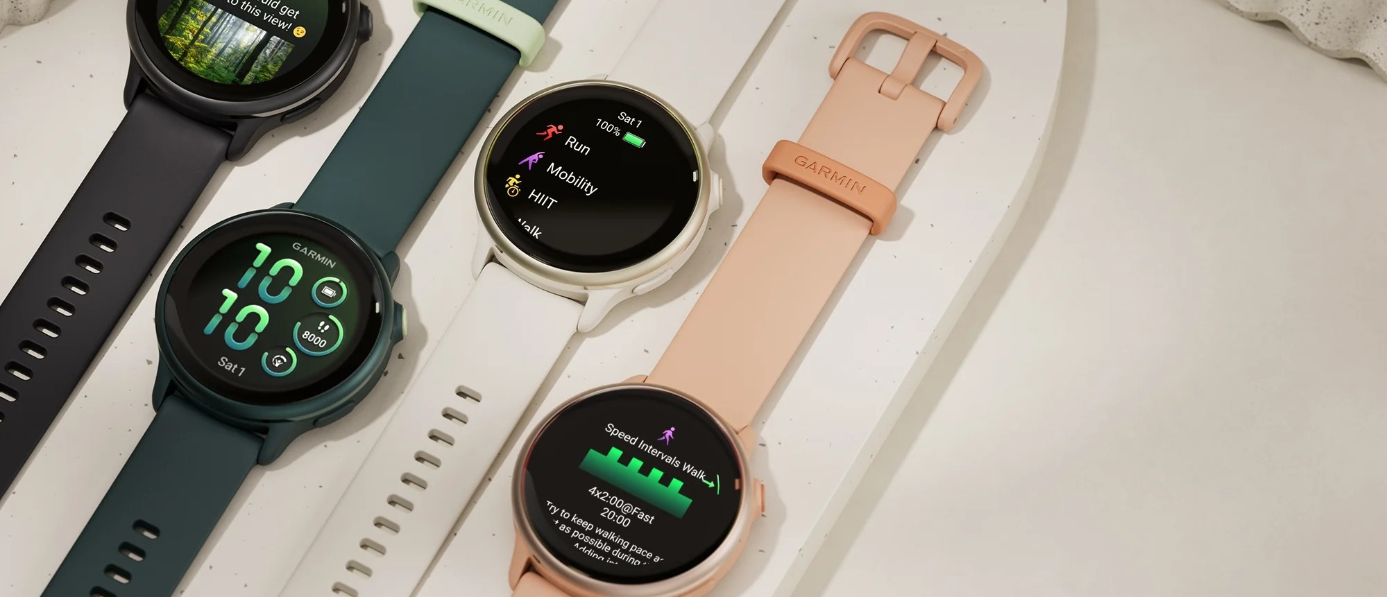 Vivoactive 6 темно-серые с черным ремешком